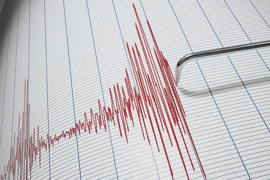 Polygraph chart recording physiological response